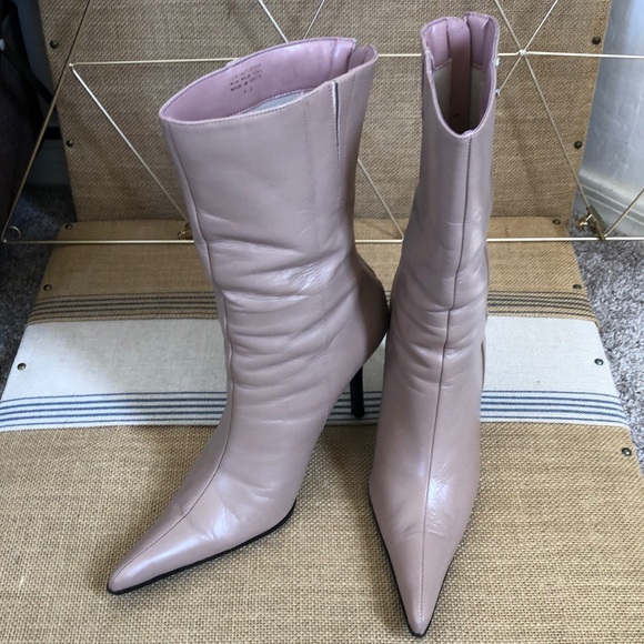 Aldo Shoes - Women’s 3 inch Blush colored Leather Boots by Aldo